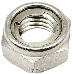 Dadi autobloccanti 2/5/10 pezzi in acciaio inossidabile interamente in metallo inserto esagonale autobloccante dado M3 M4 M5 M6 M8 M10 M12 M14 M16 DIN980 304 A2(5pcs M6)