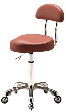 Sedia a Sella con Schienale, Sgabello a Sella ergonomico, Sedia da Lavoro Girevole e Regolabile, Adatta for Saloni di Bellezza e Ufficio Domestico(Color-4)