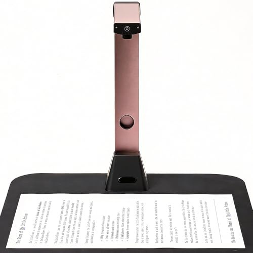 Venkillian Scanner Document A3 Portable: 18MP Haute Définition OCR Caméra Automatique avec LED Intégrée USB Compatible Windows (Non Mac) Usage Bureau Maison Éducation Entreprise