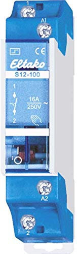 Eltako 21100010 Stromstoß-Schalter Hutschiene S12-100-8V 1 Schließer 230V 10A 2300W 1St, 1200 W, 230 V