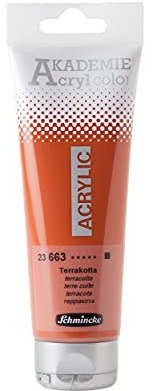 Schmincke AKADEMIE Acryl color Terrakotta in 120 ml-Tube, 23 663 012