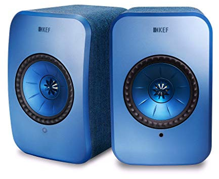 KEF LSX blau - WLAN Lautsprecher ( Musikstreaming Spotify, Tidal, Bluetooth, AirPlay 2, Multiroom über AirPlay 2, Analog Eingang, Digitaleingang für TV, Subwoofer Anschluss, DLNA )