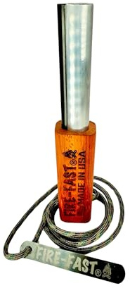 Fire Fast Kamper Lanyard. European Fire Steel Ferro Rod and Magnesium. Compact Durable Lite Weight Emergency Fire Starter for Camping, Backpacking, Hiking.