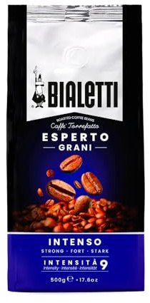 Bialetti Ground Espresso – Intenso Roast, Compatible with Bean-to-Cup & Espresso Machines, Rich Italian Flavor (500g Pack)