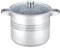 4BIG.fun Olla de acero inoxidable de 13 L, 28 cm, con tapa, olla para sopa, olla para gulash, olla universal, olla para verduras, olla grande para fideos, para espaguetis, para todo tipo de cocinas,