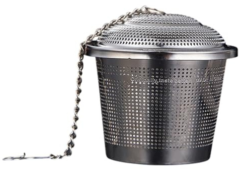 Large Tea Infuser 304 Stainless Steel Ball Extra Fine Mesh Large Tea Strainer Extended Chain Hook Rust Resistant Robust Strainer Resistance