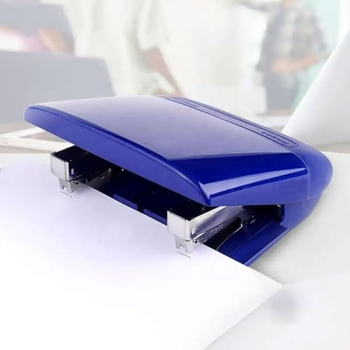 Agrafeuse à double tête, profondeur d'alimentation du papier réglable de 0 à 58 mm, design économe en main-d'œuvre pour bureau, école et entrepôt