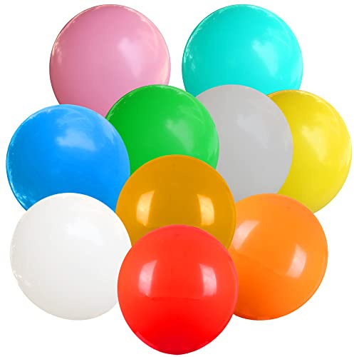 AUNGKWANG Latex jätteballong, 25 stycken 45 cm (18 tum) stora ballonger färgglada, ballong stor rund, jätteballong, runda ballonger för bröllopsfest festival födelsedagsfest barn fest festival