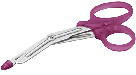 ADC 321 MiniMedicut Nurse Shears, Stainless Steel with Safety Tip, 5.5 Length, Magenta