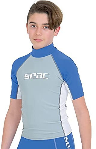Seac Raa Short Evo barn kortärmad skyddsdräkt mot utslag; UV-sim och snorkling topp