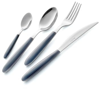 Servizio Set di Posate 24 pezzi in Acciaio Inox Eme Vero Grigio 432
