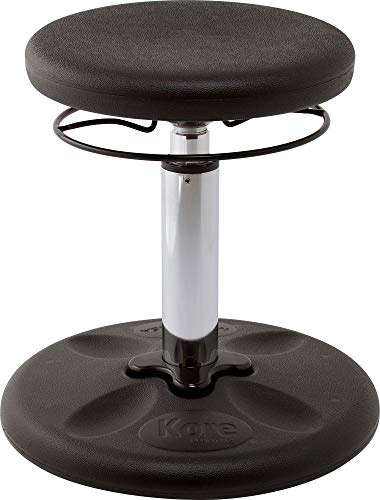 KORE DESIGN - Sgabello oscillante regolabile per bambini e bambine, sedie da ufficio ergonomiche piccole, seduta flessibile per bambini attivi, ADD/ADHD, aula, casa, età 6-11 anni, standard (35,5-48,3