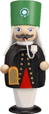 Rudolphs Schatzkiste Räuchermann Bergmann mit Pfeife BxHxT 6x15x6,5cm NEU Rauchen Rauchfigur Rauchmann Räucherfigur Räucherkerze Smoker Kerze Figur Mann Holz Seiffen Erzgebirge Holz Schnee Dekoration