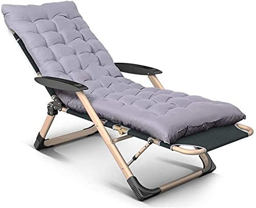 LYP Tragbarer klappbarer Liegestuhl Sonnenliegestuhl, Rasenloungestühle wasserdichte Chaiselongue Liegestühle Metall für Gartenterrasse Außenbüro