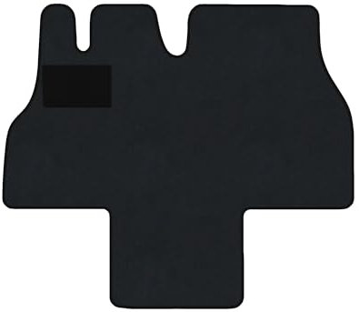 Fußmatten passend für Citroen Jumper I Typ 230 2-Sitzer (Baujahr 1994-2002), Dura Graphit | 1-TLG | Umrandung dunkelblau