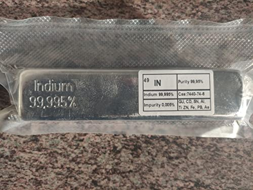 Indium 1kg Metall Barren hochreiner Indiumbarren 99,995% 4N5 Hohe Reinheit