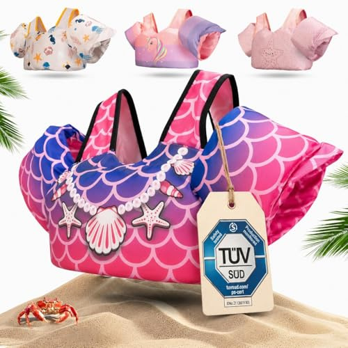 KIDVERSE Schwimmweste Kinder 3-6 Jahre - Geprüfte Qualität - Schwimmweste mit Schwimmflügel für Kinder - Schwimmhilfe für Jungen & Mädchen bis 30kg - Auftriebsweste Kinder - Schwimmtraining