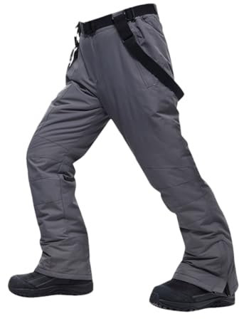 Große Skihose Herren -30 Temperatur Warme Schneehose Winter Ski Snowboardhose gray9 3XL