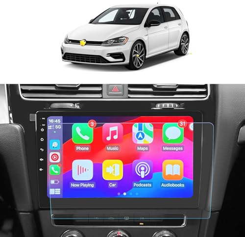 SKTU Displayschutzfolie Kompatibel mit VW T-ROC T ROC 2023 2024 9,2 Zoll Matte Navigation Schutzfolie GPS Matt Tempered Glas Displayschutzfolie T ROC Discover Pro 2024 Zubehör
