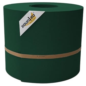 zaun|zu® Premium Maxi 50 Meter Rolle 24cm hoch | Sichtschutzstreifen PP für Doppelstabmatten UV-beständiger Sichtschutz | Zaunblende Made in Germany Grün 50m