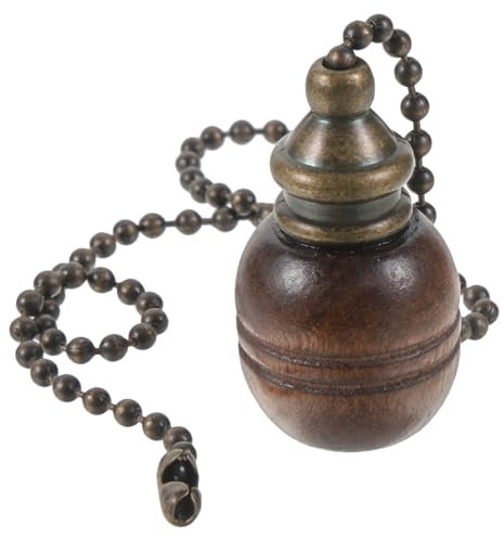 UKCOCO Suspension Luminaire Rétro Bois Pour Chaîne De Ventilateur De Plafond Décoration Unique Et Élégante Pour Éclairage Intérieur