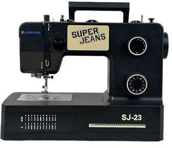 Jaguar SJ-23 Super Jeans Series | Heavy-Duty Electric Sewing Machine | 23 Built-in Stitches | Automatic Threading | Adjustable Stitch Length & Speed | LED Light | Perfect for Beginners & Professionals