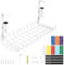 Gestione cavi scrivania - porta, canale cavi senza fori, vaschetta per 40x15x17,5 cm - canalina in metallo con clip - portacavi sotto scrivania per home office e ufficio