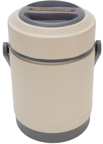 Fockety Box per il Pranzo Elettrico per Adulti, Scatola da Pranzo Riscaldata da 2L da 20 W con Contenitore in Acciaio Inossidabile e Temperatura Costante, Scalda Alimentare Portatile