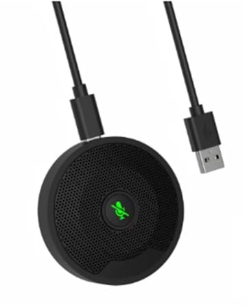 Uxsjakjsd Microfono da Conferenza UM10 USB, Microfono A Condensatore Omnidirezionale 360° per PC, Microfoni A Condensatore per PC, Microfono da Conferenza.