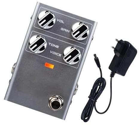 Digitala Gitarreffekter Overdrive Gitarreffektpedal Klassisk Förstärkarton Med Rattkontroll(R02addadapter)