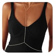 Waist Chain for Women 14K Gold Plated Body Jewelry Waist Beads Chains Bead Link Necklace Gold Belly Chain Belly Belt Body Chains Adjustable Bikini Body Jewelry Daily Belts Gifts for Women