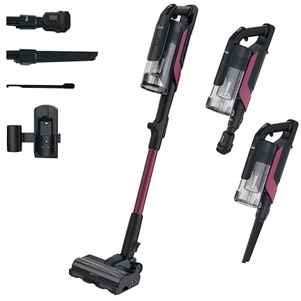 Hoover HF6 Flexi Aspirapolvere con gambo - Motore brushless da 650 W, 100 minuti di durata della batteria, illuminazione a LED