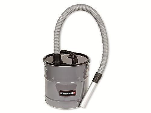Original Einhell Aschefeinfilter 18 L (18 Liter Behälter, Saugeranschluss, hochwertiger Feinfilter, Aluminium-Saugrohr, Schnellverschlüsse, Tragegriff)