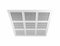 Pannello per soffitto sospeso 595 mm x 595 mm / 23,5 x 23,5 griglia per soffitto griglia diffusore griglia griglia RP