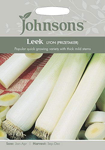 Johnsons 11598 Vegetable Seeds, Leek Lyon (Prizetaker)