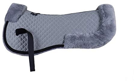 Engel Reitsport | SAKIS2 | Sattelkissen mit echtem Merino Lammfell | mit Fellrand vorne und hinten |