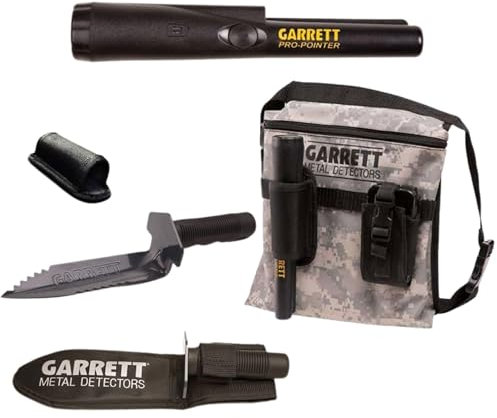 Garrett Pro-Pointer, Edge Digger with Sheath and Camo Finds Pouch Combo