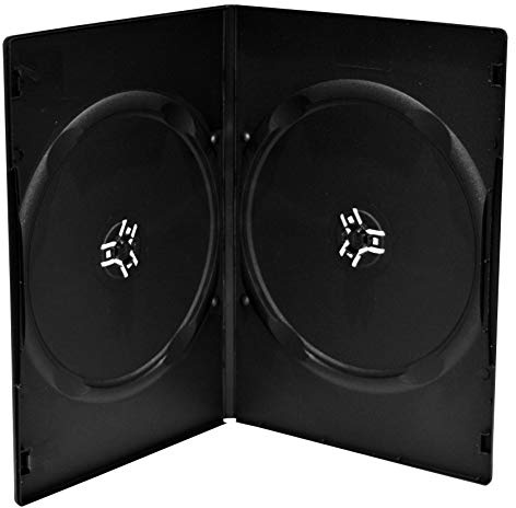 MediaRange DVD-Slimcase, 2 Discs, 7 mm, Schwarz, 100er-Pack