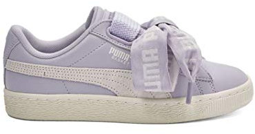 Femmes Puma Classic Basket Heart Formateurs Baskets, Violet/Puma Blanc, 38