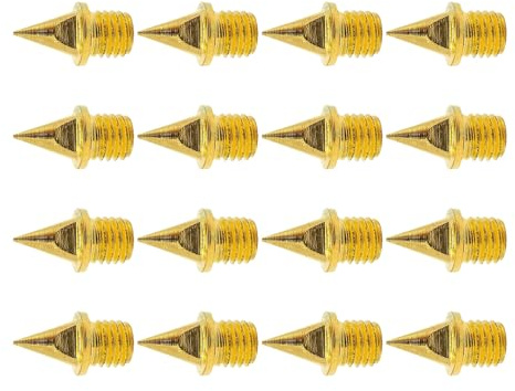 YPREWY 16 Stück 1/4 Zoll Leichtathletik-Nadel, Stahllegierung und Kreuze, Country-Spikes für Sprintsport, kurze Laufschuhe, Spikes für Schuhe