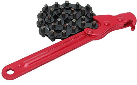 Ölfilterschlüssel, Ölfilterzange, verstellbare Kette Ölfilterschlüssel Grifffilter Spannzangen Entfernungs-Reparaturwerkzeug