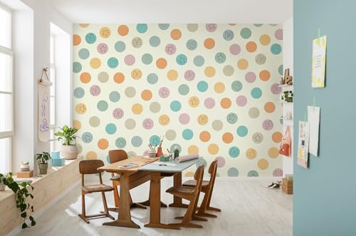 Vlies Fototapete - Disney Pastel Confetti- Größe 400 x 250 cm - Kinderzimmer, Tapete, Kindertapete