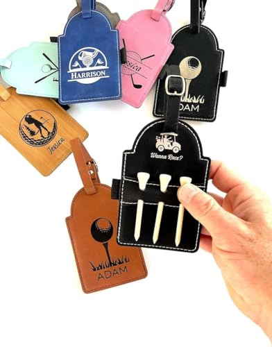 Kunstleder Benutzerdefinierte Golf Tasche Tag Für Frauen, Eco Friendly Personalisierte Golf Tee Geschenk, Golf Geschenke Für Frauen, Frauen Golf Zubehör