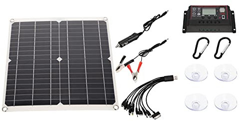 Veemoon 1 Juego Paneles Solares Batería De Panel Solar Equipo De Carga Solar Cargadores Portátiles Cargador Solar 25w Panel Solar Para Acampar Placa De Carga Cristal Individual