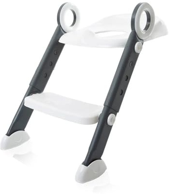 Babyjem Toilettenleiter für Kinder Kindertoilette für Jungen und Mädchen Toilettensitz Kinder mit Treppe Toilettenaufsatz Klositz, Weiß