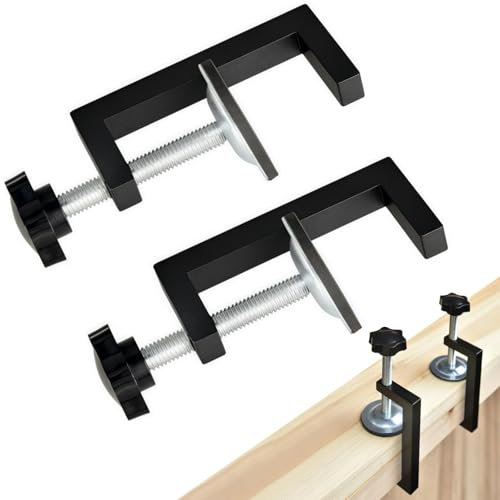 2 Pcs G Clamp for Woodwork Adjustable Screw Small Clamps Heavy Duty Universal Wood Clamps for Fixing Hand Tool Parts Mini Bar Clamp for Carpentry DIY Projects