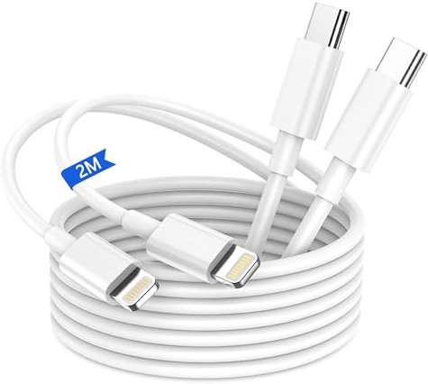 Caricatore for iPhone 14/14 Pro/14 Pro Max/14 Plus/13/12/11/XS/XR/X/SE,USB C Rapido Caricabatterie with 2M Cavo Spina Adattatore per Apple iPhone 13 Pro Max/12 Mini/11 Pro/iPad