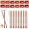 Lipliner Pencil, 12 Colores Lápices Delineadores de Labios, Perfilador Labios Permanente, Delineador de Labios de Alta Pigmentación Crayon para Mujeres, Suave y Cremoso Enriquecido