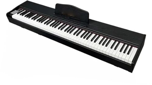 Professionellt Elektroniskt Piano 88 Tangenters Digitalpiano Elektroniskt Orgel Professionellt Keyboard Nybörjarinstrument(Black)