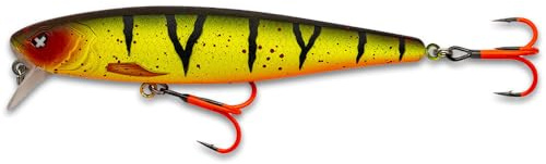 Monkey Lures Rollin Lui 115 - flachlaufender Wobbler für Zander und Hecht, 21 Gramm & 11,5 cm, Zander Köder und Hecht Köder zum Raubfischangeln, Zanderwobbler